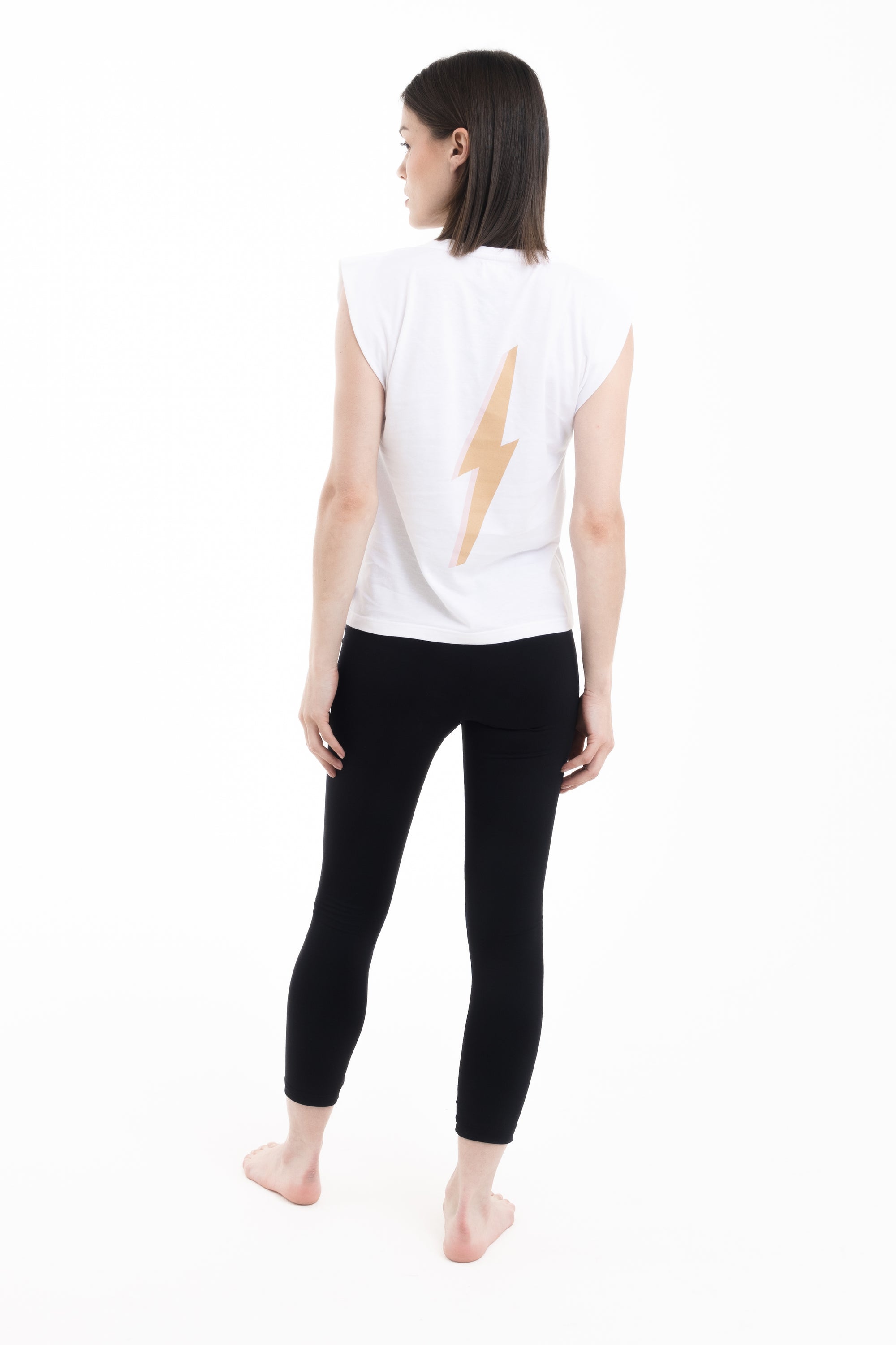 T-shirt blanc COTTIEL YOGA/ROSA